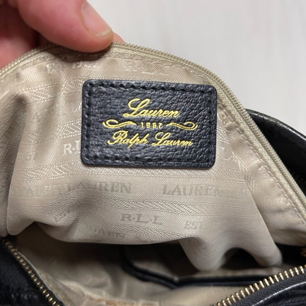 Ralph Lauren Black Leather Women's Bag - Picture 5 of 8